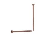 #10 x 3 ½" Deck Screws with multi-purpose thread, steel construction, and brown Ruspert® coating, available in 150-peice pack for corrosion-resistant and versatile fastening. 10312BRJ