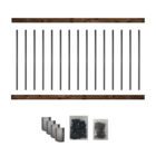 36RKB - 6' LONG PRE-DRILLED PRESSURE-TREATED WOODEN RAILING KIT