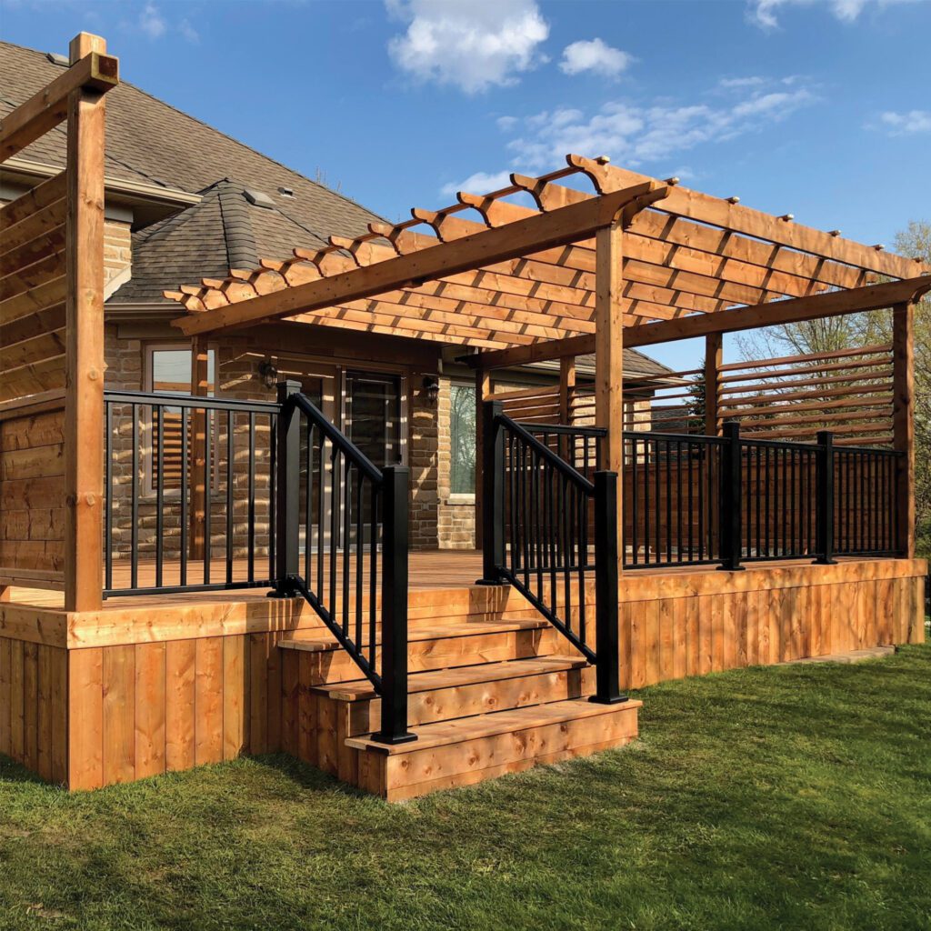 6' Long x 36" High Black Aluminum Deck Railing Kit Nuvo Iron