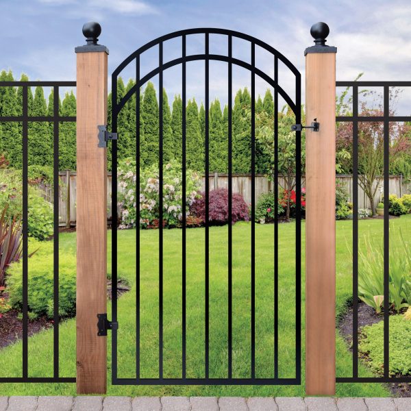 68" x 3' Ornamental Iron Fence Gate 