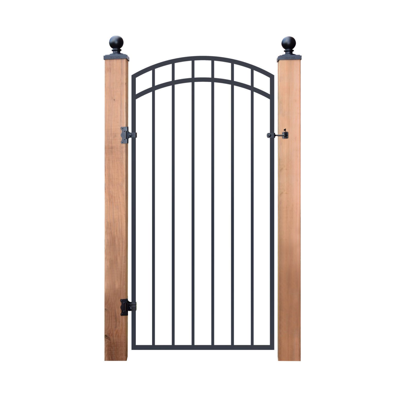 33" x 68" SmoothTopped Ornamental Iron Gate Nuvo Iron
