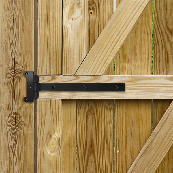 4 Heavy Duty 6" Strap Hinges – Zinc Plated For Barn Doors, Fences, Gates – Everbilt