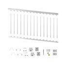 WHSARK636S - 6' LONG x 36" HIGH WHITE ALUMINUM STAIR RAILING KIT