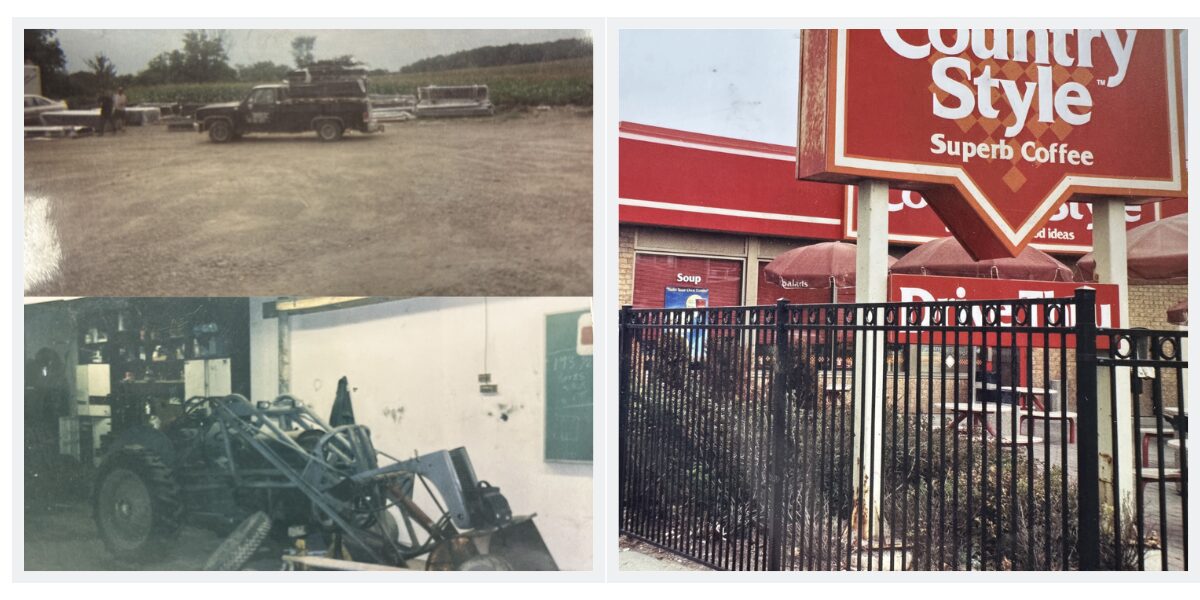 Two side-by-side images of Nuvo Iron in the early days.
