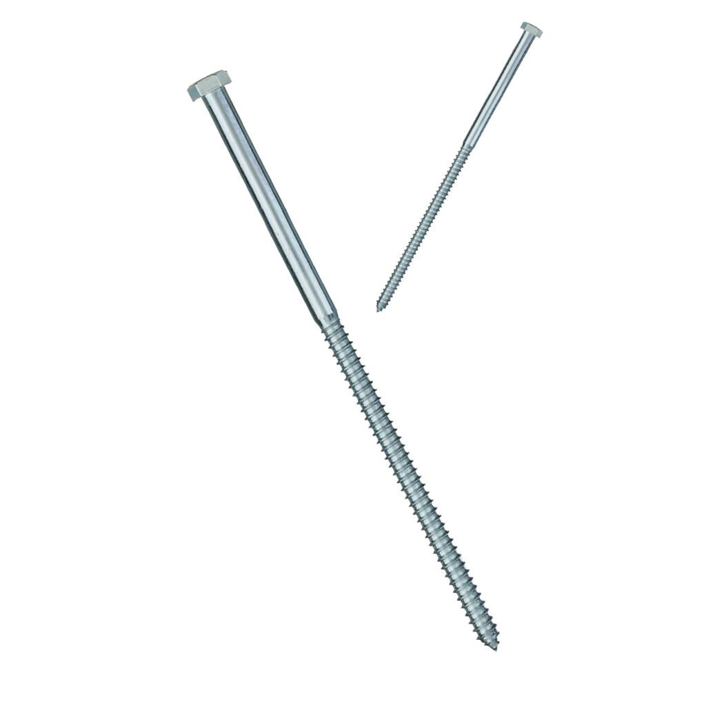 1/2 x 4-1/2 Hot Dip Galvanized Steel Hex Head Lag Screws (25 pcs