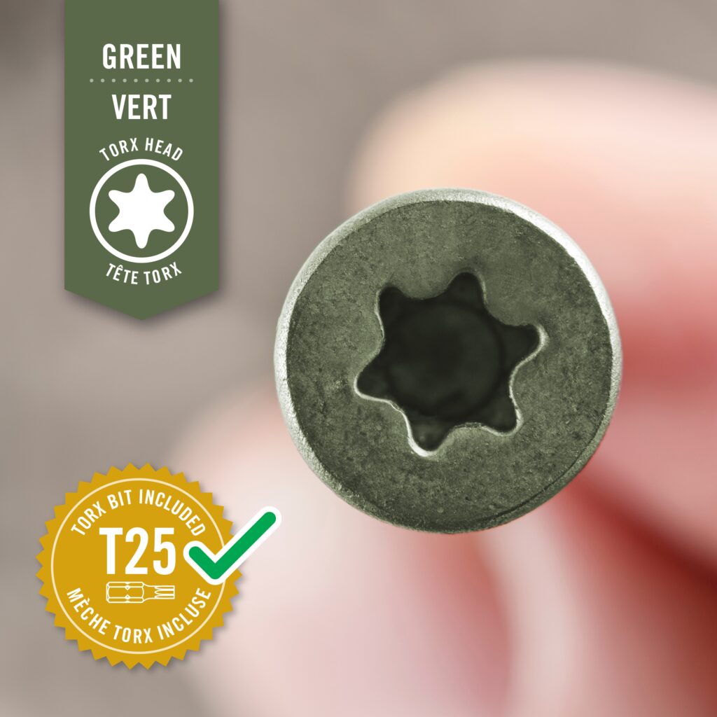 Green Rusted Screw #10 x 3 ½