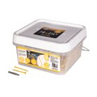#8 x 2 1/2 inch tan Ruspert coated deck screws, 1200-piece pack, 8212TNHP