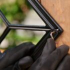 Square/Diamond Black Cast Aluminum Fence & Gate Insert - 15" x 15"
