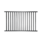 40-inch high by 72-inch wide Textured Black Ready Rail Steel Railing Panel with mounting brackets and hardware included for easy installation and modern design. DSR4070-DB
