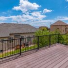 Textured Black Ready Rail Steel Railing Side-to-Side Swivel Brackets with included hardware for flexible and secure installation. DSRSB-B