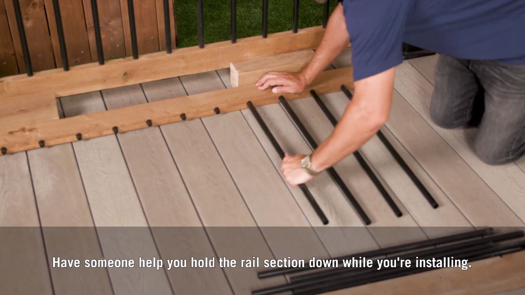 Howto Install Round Balusters for Deck Railings Nuvo Iron