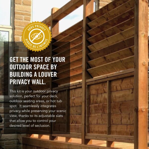 Louver Hardware Kit For DIY Outdoor Shutters & Sunblinds - Includes Brackets, Actuators, Screws (2-Pack)