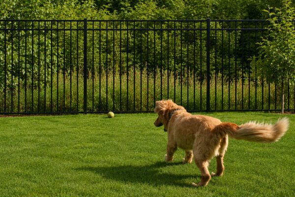 Legacy Iron Fence-Coral_Dog_Backyard_Lifestyle_GPT