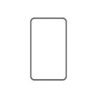 Empty black gate frame outline with rounded corners, shown on a white backgroun