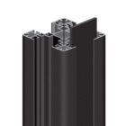 76-inch long filler strips with a black textured powder-coated finish, designed for seamless integration into various projects.