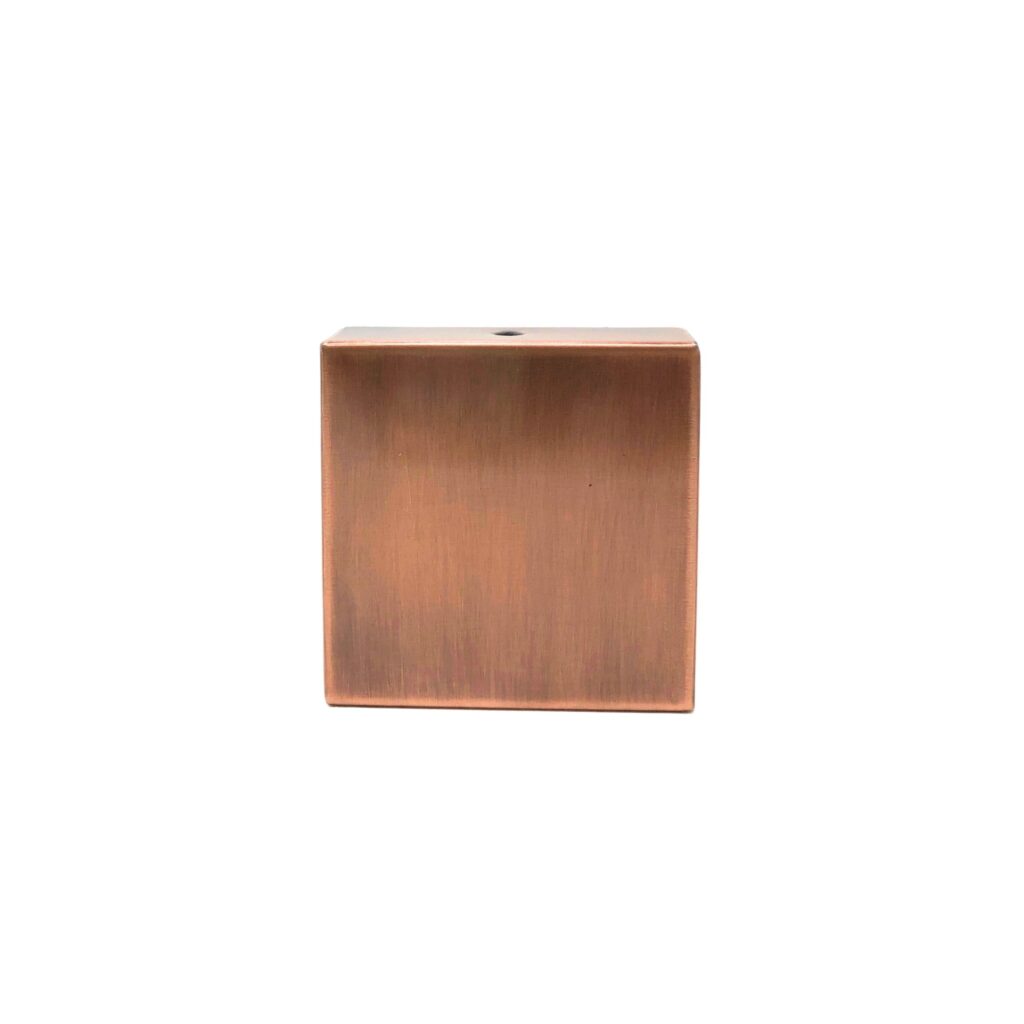 4" x 4" Eazy-Cap™ Patented Low Profile Post Cap - Copper | Nuvo Iron