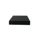 Modern Low-Profile Flat Top Eazy-Cap™ 6x6 inch in Black, perfect for covering deck and fence posts, durable and stylish cap solution. PCP25BLK