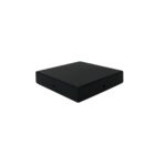 Modern Low-Profile Flat Top Eazy-Cap™ 6x6 inch in Black, perfect for covering deck and fence posts, durable and stylish cap solution. PCP25BLK