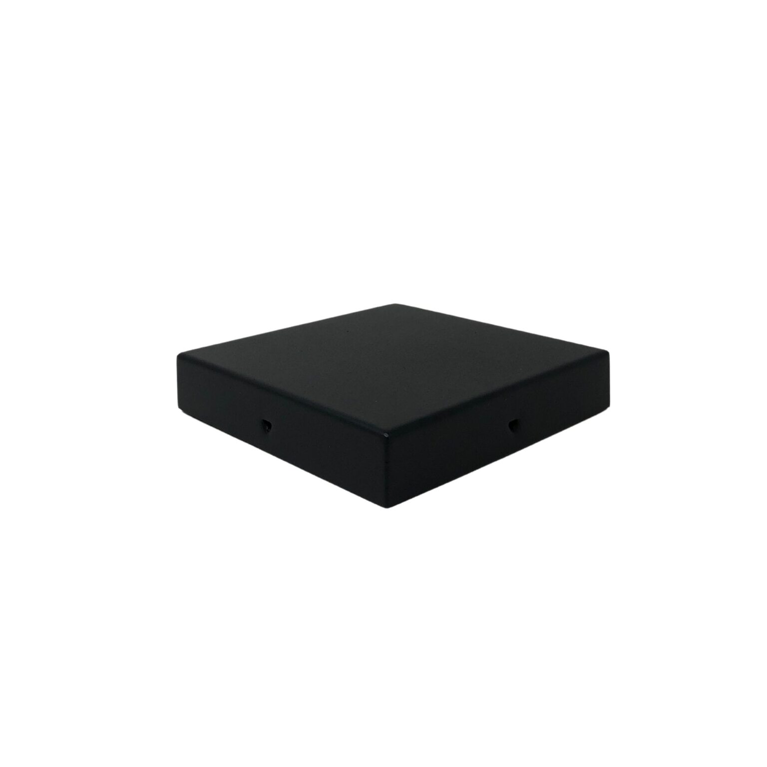 6" x 6" Eazy-Cap™ Patented Low Profile Post Cap - Black | Nuvo Iron