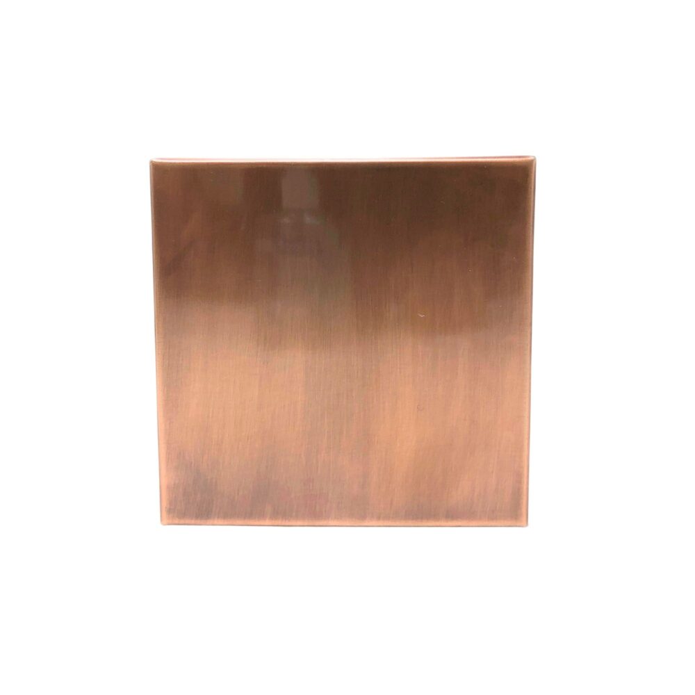 6" x 6" Eazy-Cap™ Patented Low Profile Post Cap - Copper | Nuvo Iron