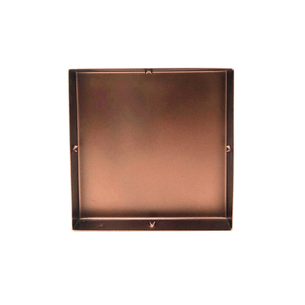 6" x 6" Eazy-Cap™ Patented Low Profile Post Cap - Copper | Nuvo Iron