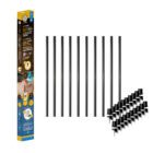 Nuvo Iron RDPS26-CK Round Baluster Combo Kit packaging with 10 black round balusters and 20 surface mount connectors