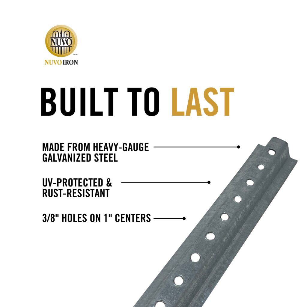 7' U-Channel Sign Post | Nuvo Iron