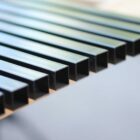 Close-up shot of Nuvo Iron square balusters.