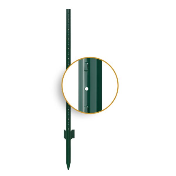 U-Post with Anchor Plate | 4' Long