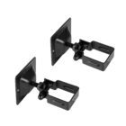 WMBRTXB legacy fence 2" wall mount brackets for securing iron fence panels and iron posts to walls product photo. (2 pcs)